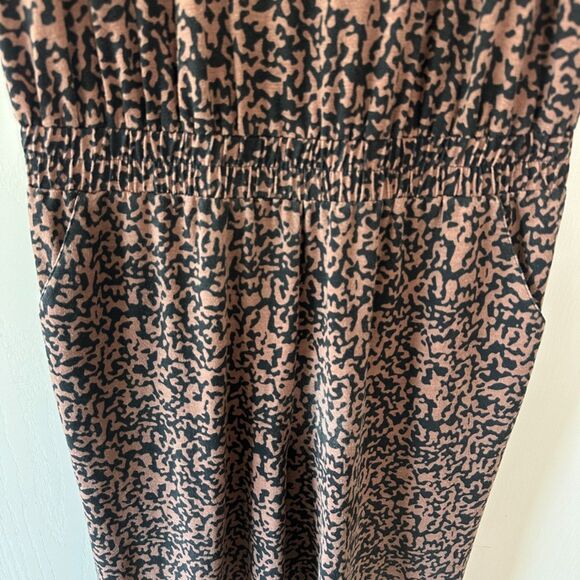 Pact Womens Organic Cotton Abstract Print Wide Leg Jumpsuit Sustainable Sz Small - Picture 2 of 6